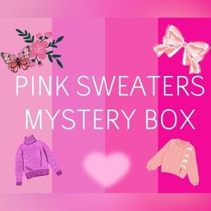 3 Pink ladies Sweaters